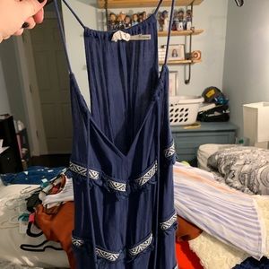 Blue Pepper Spaghetti Strap Top